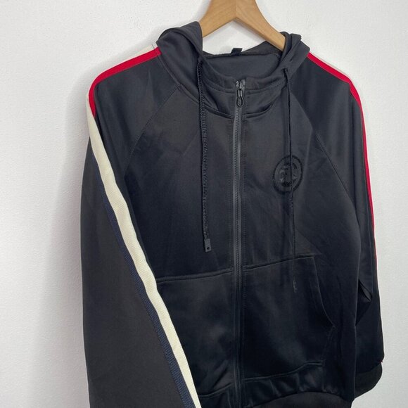 Harley Davidson Black Zip Up Sweatshirt Hoodie Mens Size Medium Motorcycle HD - Picture 2 of 5